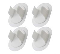 4 abrazaderas de tubo de drenaje para lavadora, fijador de pared sin agujeros para mangueras de 3 a 3,8 cm, soporte de retención de plástico para organización de almacenamiento de lavandería, color