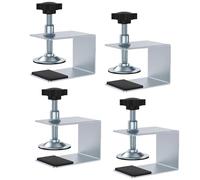 4 abrazaderas en C, abrazadera de tornillo de acero inoxidable, abrazadera de mesa ajustable con almohadilla antideslizante, abrazaderas de tornillo pequeñas para instalación de cajón, carpintería