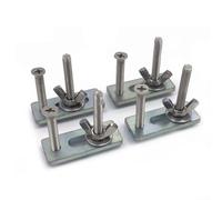 4 abrazaderas T Track M6 para enrutadores CNC de escritorio, incluyendo 3018 PRO 3018 MX3 1810 PRO Equipo de grabado de madera contrachapada y configuraciones de fresado