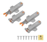 4 abridores de puerta de armario resistentes 40N Push to Open con mecanismo de resorte para armarios de cocina y armarios grandes, manejo con una sola mano, no requiere mantenimiento ni óxido