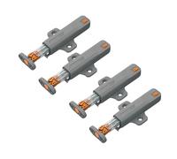 4 abridores de puertas de presión, rebote, 40 N, 1,6 mm, apertura de puerta para armario, con mecanismo de muelle, tirador libre, apto para puertas de armario