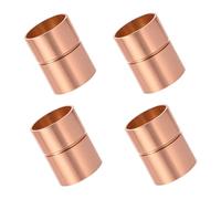 4 accesorios de tubo de cobre de 3/4 pulgadas, conectores rectos HVAC, acopladores de tubería para sistemas de bombas de calor de aire acondicionado, accesorios de tubería rectos puros