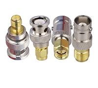 4 adaptadores coaxiales de antena SMA a BNC, SMA macho hembra a BNC macho hembra adaptadores coaxiales para SDR, radio Ham, escáner, Walkie Talkie