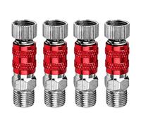 4 adaptadores de aerógrafo, adaptadores de acoplamiento de liberación rápida de aerógrafo de 1/8 pulgadas, adaptadores de montaje macho y conectores hembra, accesorios de aerógrafo para compresor de