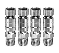 4 adaptadores de aerógrafo, adaptadores de conector de cepillo de aire de 1/8 pulgadas, adaptadores de montaje macho y conectores hembra, conector de acoplamiento de liberación rápida para compresor