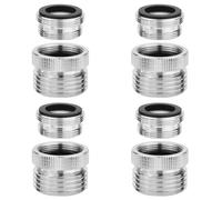 4 adaptadores de grifo, adaptadores de rosca, 22 roscas internas a conector de rosca externa de 3/4 GHT, adaptador de manguera de grifo para fregadero para cocina y baño