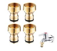 4 adaptadores de grifo Gardena, adaptador de grifo, conector de grifo universal, adaptador de manguera de jardín, adaptador de conexión de agua para la mayoría de conexiones de tubería de agua de