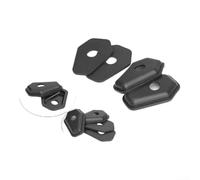 4 adaptadores espaciadores de montaje de señal de giro de plástico negro | Plástico de alta resistencia, acabado negro, se adapta a señales LED, reemplazo directo, para una construcción duradera