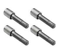 4 adaptadores para portabrocas de taladro, portabrocas de impacto de rosca de montaje de vástago de 10 mm, herramienta de conversión de liberación rápida, varilla adaptadora de mango hexagonal,