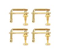 4 afinadores finos para violín, piezas doradas para violín, ajustadores de cuerdas, afinadores de ajuste fino, piezas de repuesto, accesorios para instrumentos musicales, aleación