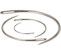 4 agujas de coser curvadas de cuero, resistentes para tejer y manualidades, agujas afiladas tipo C, agujas de coser a mano, agujas de cuero, tapicería, reparación de lienzos, agujas de tejer