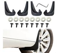 4 Aletas de Barro para automóvil, Guardabarros Negro, Guardabarros Delantero, Trasero, Guardabarros, Guardabarros sin perforación, Accesorios Exteriores universales para la mayoría de Coches