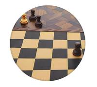 4 alfombrillas pequeñas para mouse para juegos, tablero de ajedrez con peones, base redonda de goma, alfombrilla de escritorio con bordes cosidos, alfombrilla de mouse para laptop, alfombrilla de