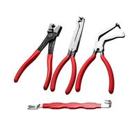 4 alicates eléctricos de construcción de acero al carbono y diseño ergonómico adecuados para proyectos automotrices artesanales, alicates de desconexión eléctrica