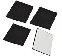 4 almohadillas de espuma para lijadora 4510, alfombrilla de repuesto autoadhesiva con 4 agujeros, 11 x 10 x 0,8 cm