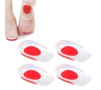 4 Almohadillas de Gel para el Talón, Almohadillas de Gel para Talones, Almohadillas de Gel para Corregir la Postura, para Dolor de Talón, Espolón Óseo y Dolor de Aquiles