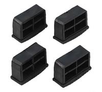 4 almohadillas de goma antideslizantes de repuesto para escaleras plegables y de ingeniería, diseñadas para reducir el deslizamiento y proteger las superficies del suelo