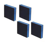 4 almohadillas de goma de 100 x 100 x 22,3 mm, almohadilla mecánica de aislamiento de choque EVA resistente con reducción de ruido