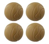 4 almohadillas de goma para patas de bola para silla de luna de camping, protectores de patas de 22 mm de diámetro interior para rocas de hierba de arena al aire libre (amarillo)