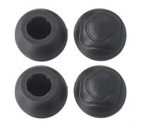 4 almohadillas de goma para patas de luna de camping, protectores de patas de 22 mm de diámetro interior para rocas de hierba de arena al aire libre (negro)