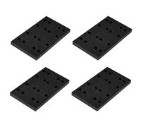 4 almohadillas de lijado de espuma suave, almohadilla de respaldo de interfaz, almohadilla de respaldo de lijadora de interfaz de 80 x 133 mm, almohadilla de amortiguación de gancho y bucle