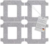 4 almohadillas de limpieza para robot de limpieza de ventanas Lubluelu CH00, CH01, CHYW201, CHYW200, paños de limpieza de 24 x 24 cm, paños de repuesto no compatibles con CH10/W100
