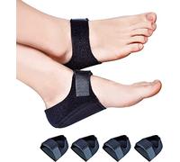 4 almohadillas de talón de gel para dolor de talón, fascitis plantar, almohadillas de talón ideales para pies doloridos, tendinitis, espolón óseo, reparación de talón agrietado, para hombres y mujeres