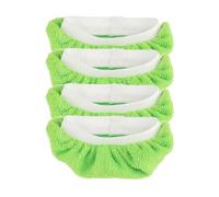 4 almohadillas de tela de fibra para limpiador de vapor de mano, fundas lavables y reutilizables para una limpieza eficiente de azulejos, repuesto de fregona de vapor lavable