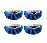 4 almohadillas de tela de fibra para limpiador de vapor de mano, fundas lavables y reutilizables para una limpieza eficiente de azulejos, repuesto de fregona de vapor lavable