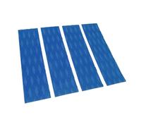 4 almohadillas de tracción para tabla de surf, almohadilla de tracción frontal para surf, diseño antideslizante, elegante y versátil para skimboards, kayak (azul), Azul
