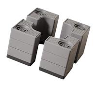 4 almohadillas estabilizadoras antivibraciones para lavadora, almohadilla de soporte, arandela vibraciones, pies, fácil instalación, lavadora, almohadilla antivibraciones, amortiguadores de golpes