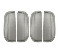 4 almohadillas grises para cinturón de seguridad, embalaje cómodo para cochecitos, fundas para cinturones de seguridad, almohadillas de hombro transpirables, amigable con la piel y suave, versátil