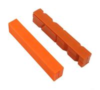 4 almohadillas magnéticas de mordaza para tornillo de banco de 4/5/6 pulgadas, abrazaderas de fresado y prensa de taladro, protegen suavemente para metales y madera (6 pulgadas naranja)