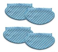 4 almohadillas para fregona ECOVACS para deebot, T5 T5 Max N5 N8 DX55 DX93 | Piezas de repuesto lavables de microfibra para aspiradoras robots para kit de mantenimiento de limpieza de piso duro