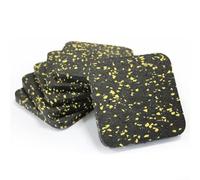 4 almohadillas reductoras de ruido para cinta de correr para proteger tu inversión en pisos (negro y verde)
