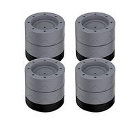 4 almohadillas universales de goma antivibración para lavadora, secadora y lavavajillas, almohadillas grises duraderas (4 cm), reducción de ruido y protección del suelo