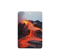 4 ambientadores colgantes para coche con fragancia a lava roja del volcán Kilauea. Incluyen un colgante para el espejo retrovisor interior. Ideales para hombres y mujeres.