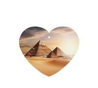 4 ambientadores colgantes para coche con fragancia a pirámide egipcia en el desierto. Incluyen tarjetas y tabletas aromáticas. Ideales para hombres y mujeres.