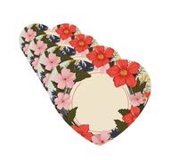 4 ambientadores colgantes para coche, con fragancia, tarjetas perfumadas en forma de corazón, tabletas de aromaterapia para coche, círculo plano, corona de primavera, ambientador de coche para