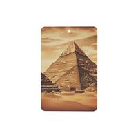 4 ambientadores colgantes para coche con fragancia vintage de la Gran Pirámide Egipcia. Incluye tarjetas y tabletas aromáticas. Ideal para hombres y mujeres.