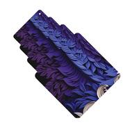 4 ambientadores colgantes para coche, tarjetas aromáticas, cuadradas, para aromaterapia, fondo morado, elementos abstractos, para el interior del coche, colgante, regalo