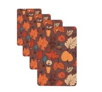 4 ambientadores colgantes para coche, tarjetas aromáticas de fragancia, rectangulares, tabletas de aromaterapia, ambientador de otoño para el interior del coche, colgante de espejo para regalo
