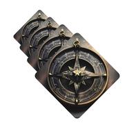 4 ambientadores colgantes para coche, tarjetas aromáticas de fragancia, tabletas cuadradas de aromaterapia para coche, diseño mágico, runas nórdicas, brújula, ambientador de coche para espejo interior