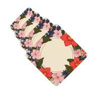 4 ambientadores colgantes para coche, tarjetas aromáticas de fragancia, tabletas cuadradas de aromaterapia para coche, círculo plano, corona de primavera, ambientador de coche para interior de coche,