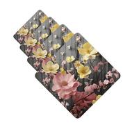 4 ambientadores colgantes para coche, tarjetas aromáticas de fragancia, tabletas cuadradas de aromaterapia para coche, arte de pared, ambientador de coche para interior de coche, colgante de espejo
