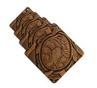 4 ambientadores colgantes para coche, tarjetas aromáticas de fragancia, tabletas cuadradas de aromaterapia para coche, tapa hawaiana, tortuga Honu, ambientador de coche para espejo interior de coche,