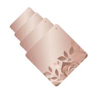 4 ambientadores colgantes para coche, tarjetas aromáticas de fragancia, tabletas cuadradas de aromaterapia para coche, papel tapiz dorado, ambientador de coche para espejo interior de coche, colgante