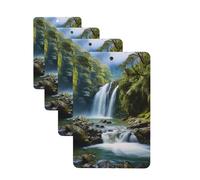 4 ambientadores colgantes para coche, tarjetas aromáticas de fragancia, tabletas rectangulares de aromaterapia para coche, pintura de paisaje, ambientador de coche para espejo interior de coche,