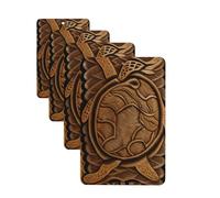 4 ambientadores colgantes para coche, tarjetas aromáticas de fragancia, tabletas rectangulares de aromaterapia para coche, tapa hawaiana, tortuga Honu, ambientador de coche para espejo interior de