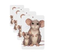 4 ambientadores colgantes para coche, tarjetas aromáticas, rectangulares, aromaterapia, tabletas, ratas, ambientador de coche para interior de coche, colgante de espejo